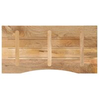 Bureaublad met ronding 120x60x2,5 cm massief ruw mangohout 5