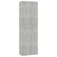 Kantoorkast 60x32x190 cm bewerkt hout betongrijs 2