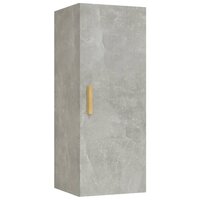 Wandkast 34,5x34x90 cm bewerkt hout betongrijs 2