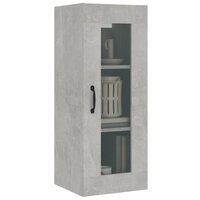 Wandkast 34,5x34x90 cm betongrijs 5