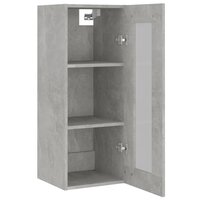 Wandkast 34,5x34x90 cm betongrijs 9