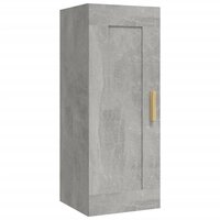 Wandkast 35x34x90 cm bewerkt hout betongrijs 2