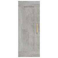 Wandkast 35x34x90 cm bewerkt hout betongrijs 5