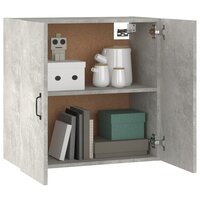Wandkast 60x31x60 cm bewerkt hout betongrijs 4