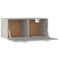 Wandkast 80x36,5x35 cm bewerkt hout betongrijs 6