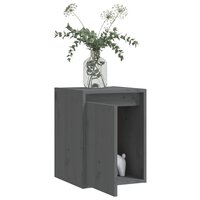 Wandkasten 2 st 30x30x40 cm massief grenenhout grijs 4
