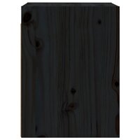 Wandkasten 2 st 30x30x40 cm massief grenenhout zwart 7