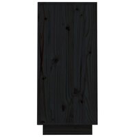 Wandkast 60x34x75 cm massief grenenhout zwart 6