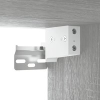 Wandkast 35x34x90 cm bewerkt hout grijs sonoma eikenkleurig 9