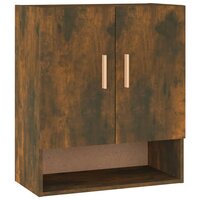 Wandkast 60x31x70 cm bewerkt hout gerookt eikenkleurig 2