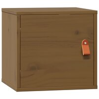 Wandkast 31,5x30x30 cm massief grenenhout honingbruin 2