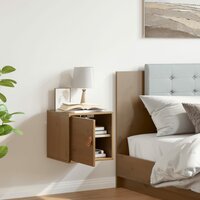 Wandkast 31,5x30x30 cm massief grenenhout honingbruin 3