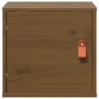 Wandkast 31,5x30x30 cm massief grenenhout honingbruin 5