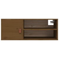 Wandkast 80x30x30 cm massief grenenhout honingbruin 6