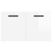 Wandkast 60x36,5x35 cm bewerkt hout hoogglans wit 5
