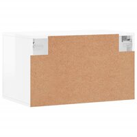 Wandkast 60x36,5x35 cm bewerkt hout hoogglans wit 8