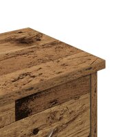 Wandkast 60x26x18,5 cm bewerkt hout oud houtkleurig 8