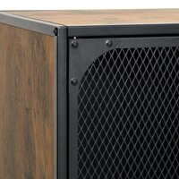 Opbergkast 72x36x82 cm metaal en MDF rustiek bruin 8