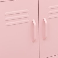 Opbergkast 60x35x56 cm staal roze 7