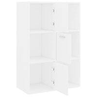 Opbergkast 60x29,5x90 cm bewerkt hout wit 6
