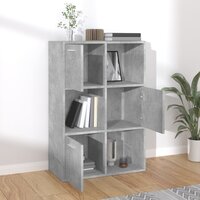 Opbergkast 60x29,5x90 cm bewerkt hout betongrijs 3