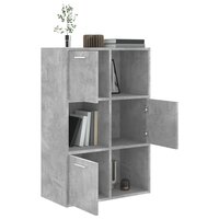 Opbergkast 60x29,5x90 cm bewerkt hout betongrijs 5