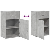 Opbergkast 56,5x39x90 cm bewerkt hout betongrijs 8