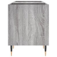 Platenkast 121x38x48 cm bewerkt hout grijs sonoma eikenkleurig 5