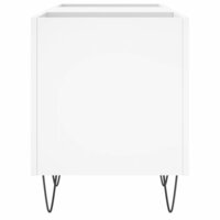 Platenkast 121x38x48 cm bewerkt hout wit 5