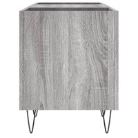 Platenkast 121x38x48 cm bewerkt hout grijs sonoma eikenkleurig 5