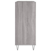 Platenkast 84,5x38x89 cm bewerkt hout grijs sonoma eikenkleurig 5