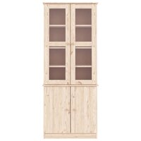 Vitrinekast ALTA 77x35x186,5 cm massief grenenhout 3