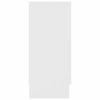 Vitrinekast 120x30,5x70 cm bewerkt hout wit 7