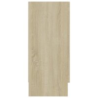 Vitrinekast 120x30,5x70 cm bewerkt hout sonoma eikenkleurig 7