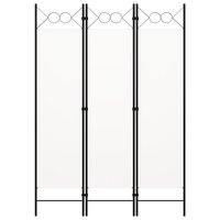 Kamerscherm met 3 panelen 120x180 cm wit 2