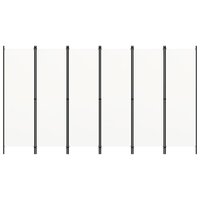 Kamerscherm met 6 panelen 300x180 cm wit  3