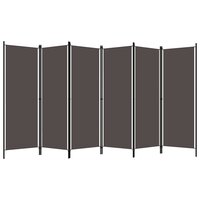 Kamerscherm met 6 panelen 300x180 cm antraciet 2