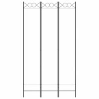 Kamerscherm met 3 panelen 120x220 cm stof wit 3