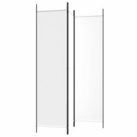 Kamerscherm met 3 panelen 150x200 cm stof wit 5