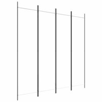 Kamerscherm met 4 panelen 200x200 cm stof wit 2