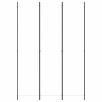 Kamerscherm met 3 panelen 150x220 cm stof wit 3