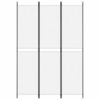 Kamerscherm met 3 panelen 150x220 cm stof wit 3