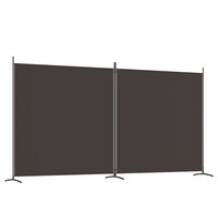  Kamerscherm met 2 panelen 348x180 cm stof bruin 2