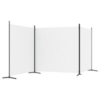  Kamerscherm met 3 panelen 525x180 cm stof wit 5
