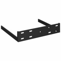 Wandschappen zwevend 2 st 23x23,5x3,8 cm MDF hoogglans wit 7
