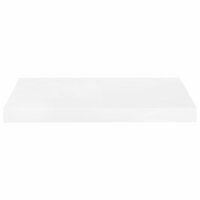 Wandschap zwevend 50x23x3,8 cm MDF hoogglans wit 4