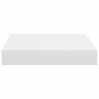Wandschap zwevend 23x23,5x3,8 cm MDF wit 5