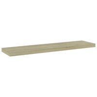 Wandschappen 4 st 40x10x1,5 cm bewerkt hout sonoma eikenkleurig 2
