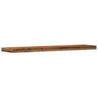 Wandschappen 4 st 40x10x1,5 cm bewerkt hout oud houtkleurig 4