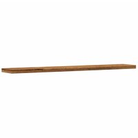 Wandschappen 4 st 60x10x1,5 cm bewerkt hout oud houtkleurig 4
